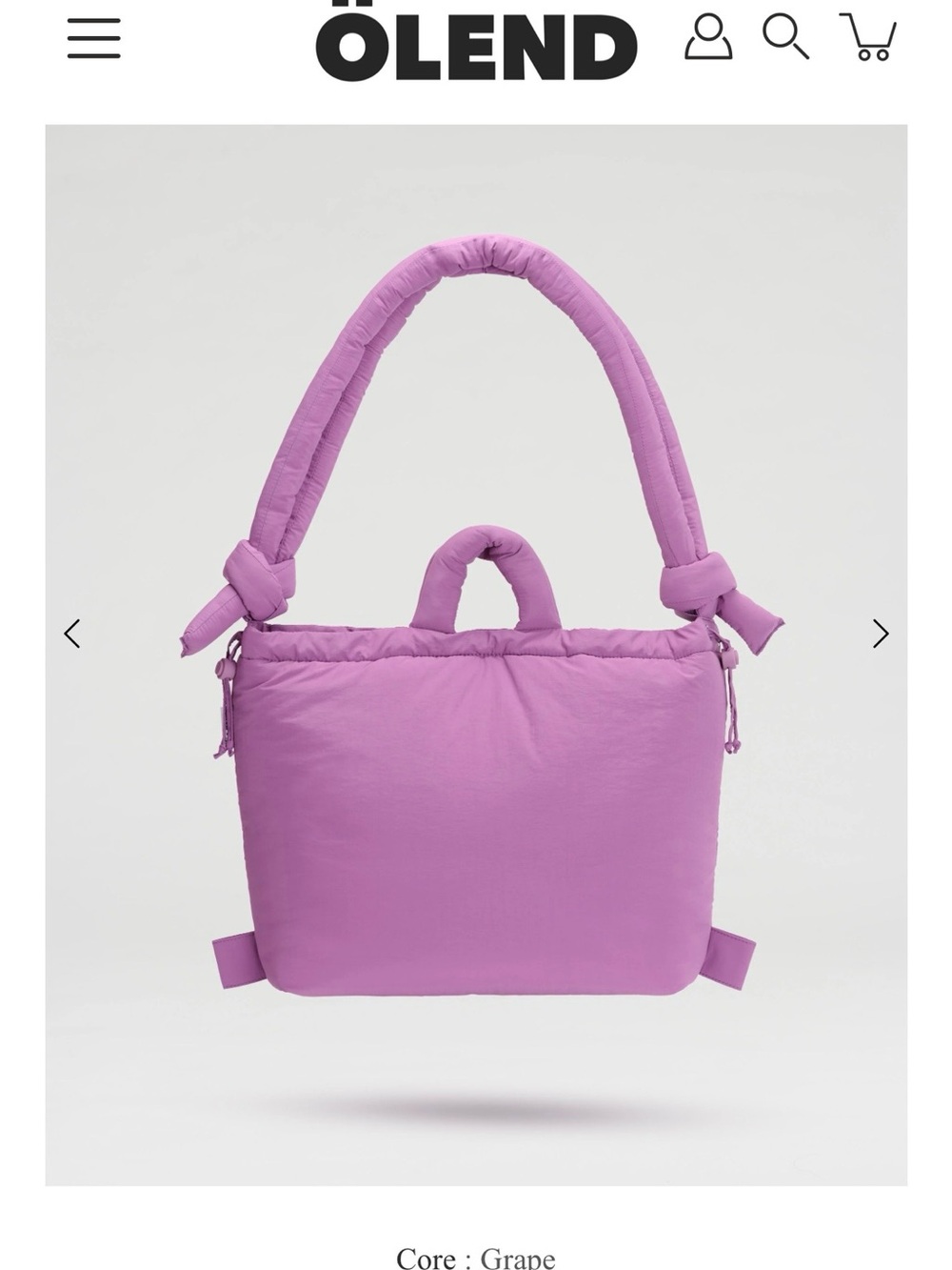 ÖLEND Grape Ona Soft Bag
